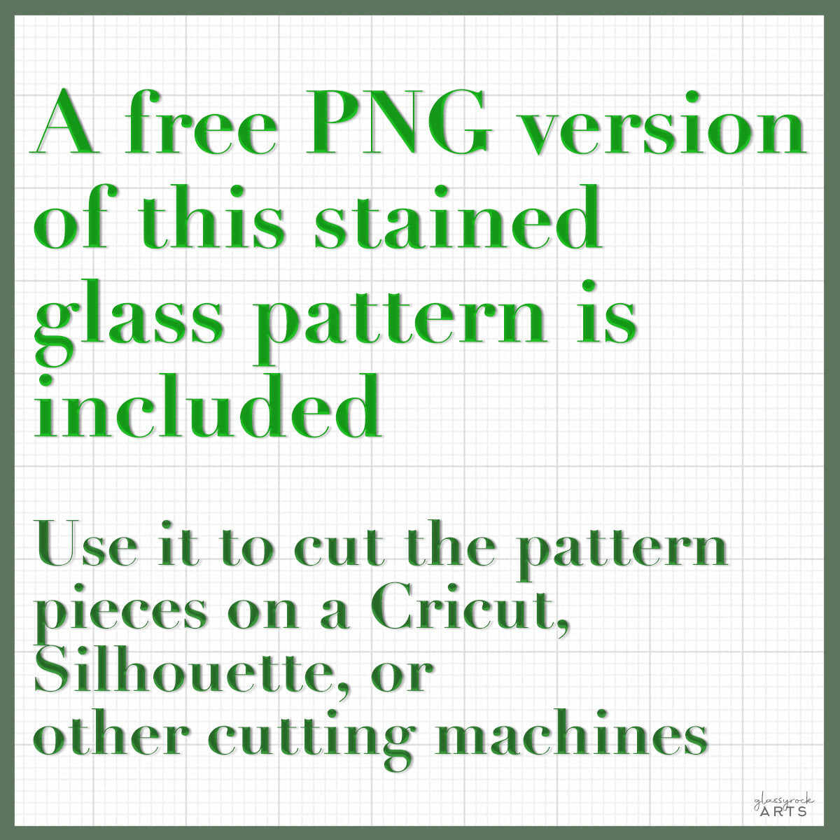 Tulip Rose Window Stained Glass Pattern plus PNG