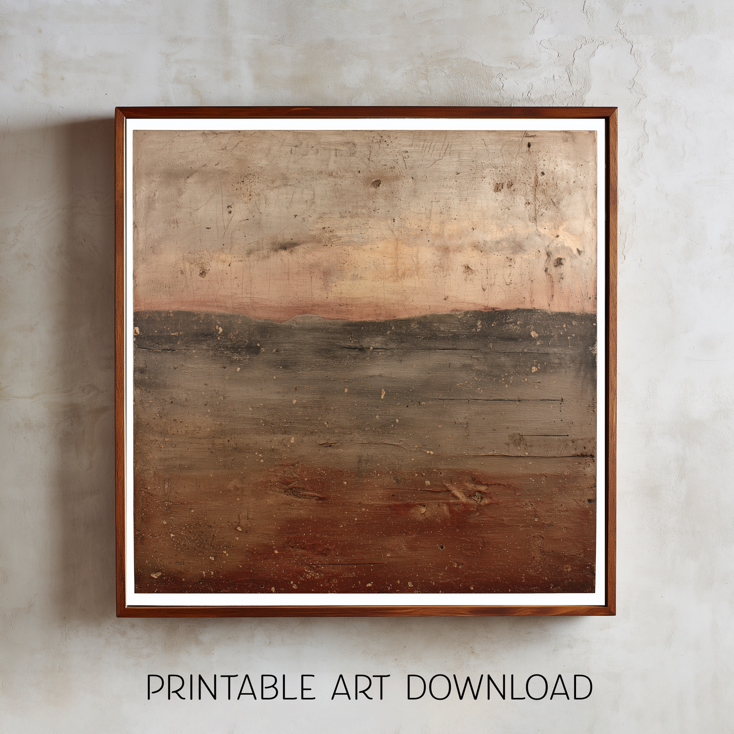 Printable Wabi Sabi Mountain Landscape Wall Art