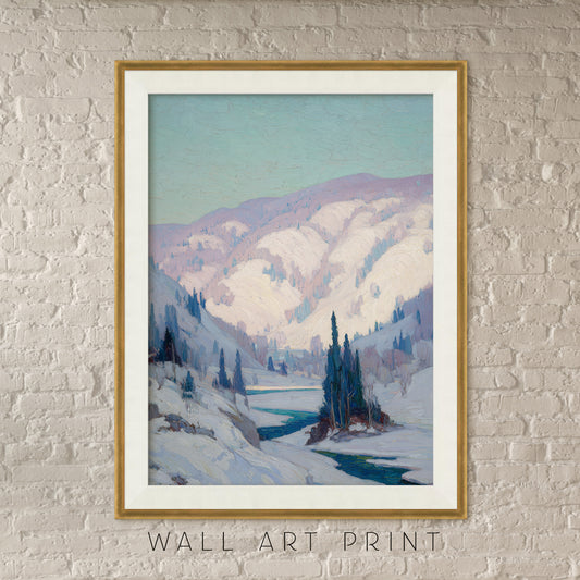 Art Print | First Creek in Winter, Mountain Landscape