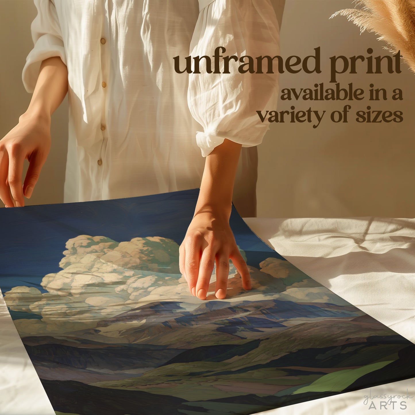 Art Print | Storm over Pike's Peak, Mountain Landscape