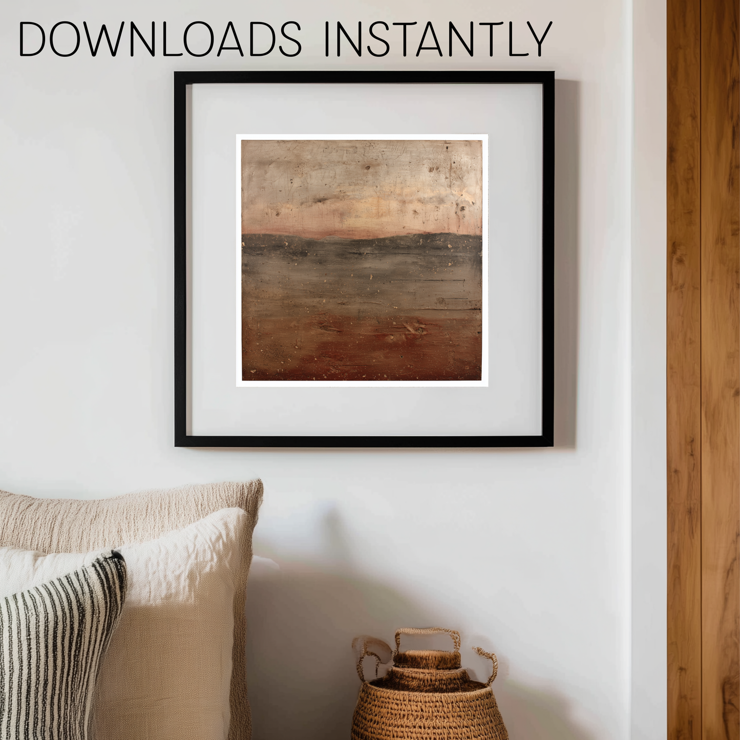 Printable Wabi Sabi Mountain Landscape Wall Art