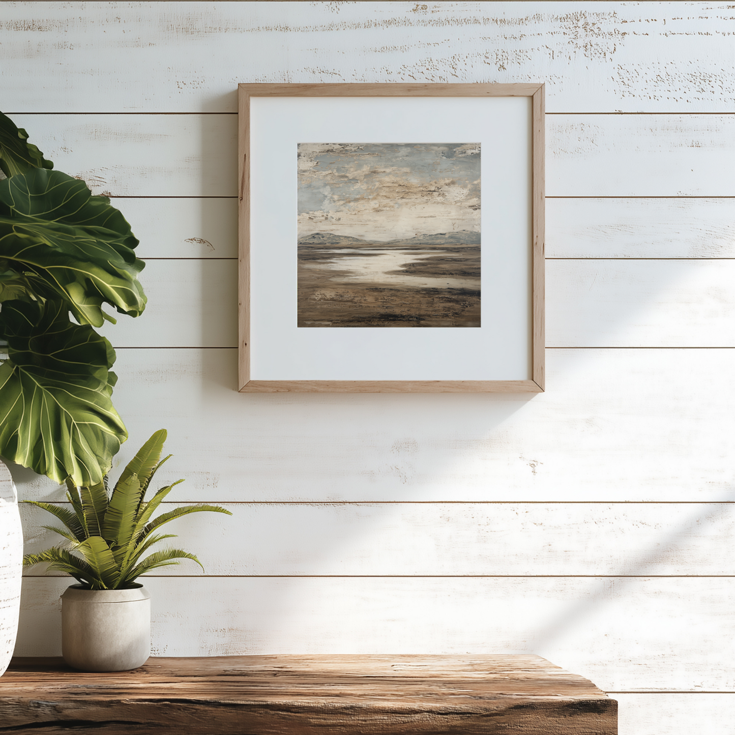 Printable Minimalist Wabi Sabi Big Sky Landscape Art Print