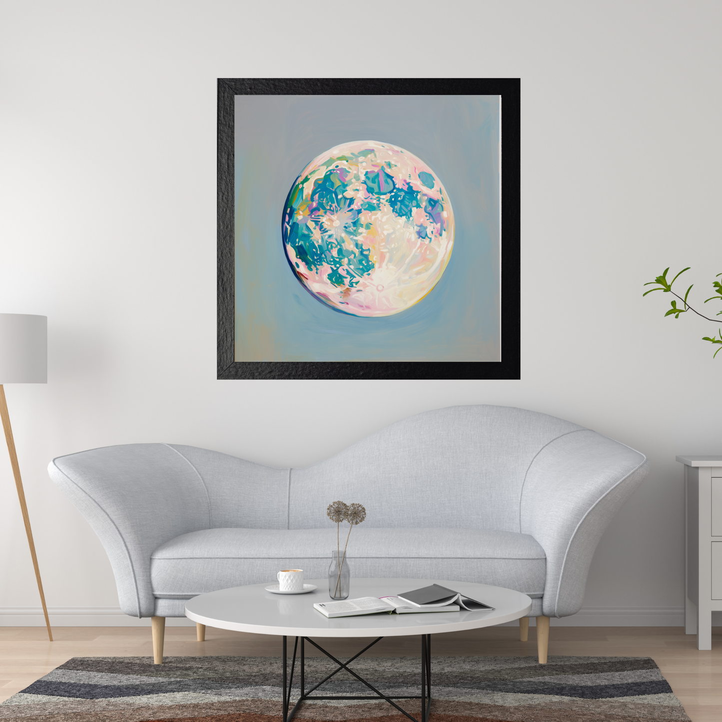 Halloween Full Moon Art Print: Witchy Wall Decor (Digital Download, 5 Sizes Included)