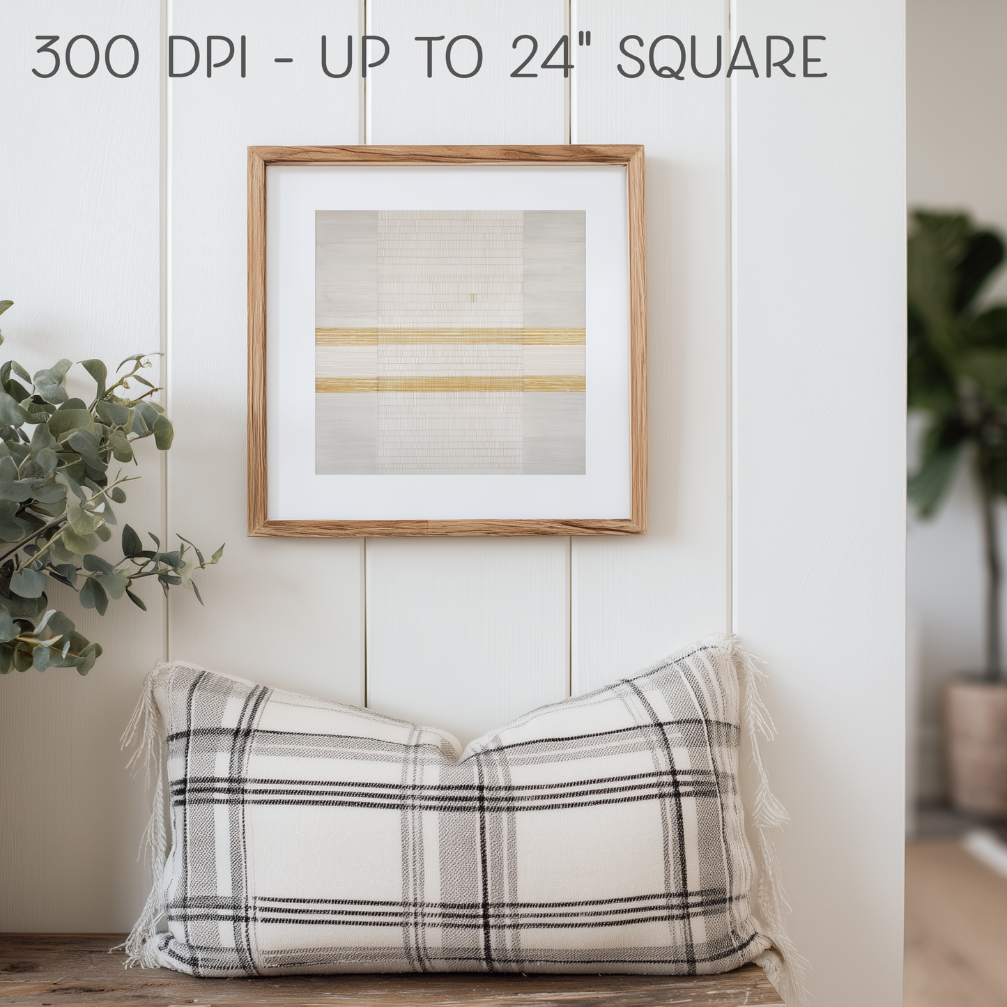 Printable Minimalist Wabi Sabi White and Gold Geometric Art Print