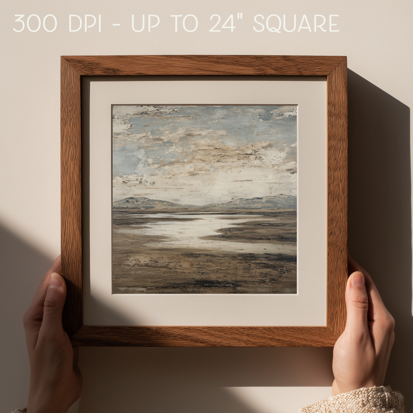 Printable Minimalist Wabi Sabi Big Sky Landscape Art Print