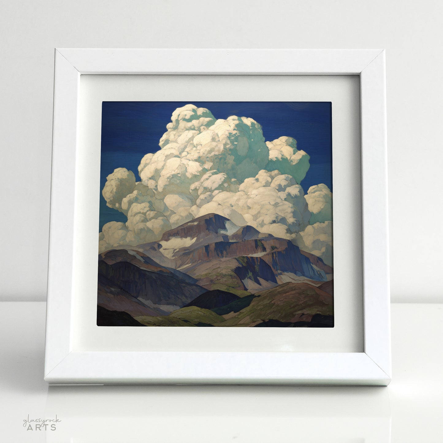 Art Print | Storm over Pike's Peak, Mountain Landscape