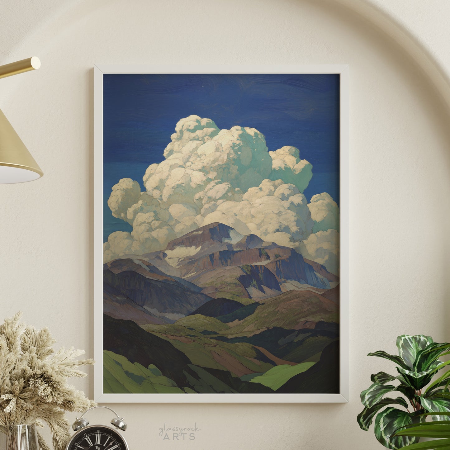 Art Print | Storm over Pike's Peak, Mountain Landscape