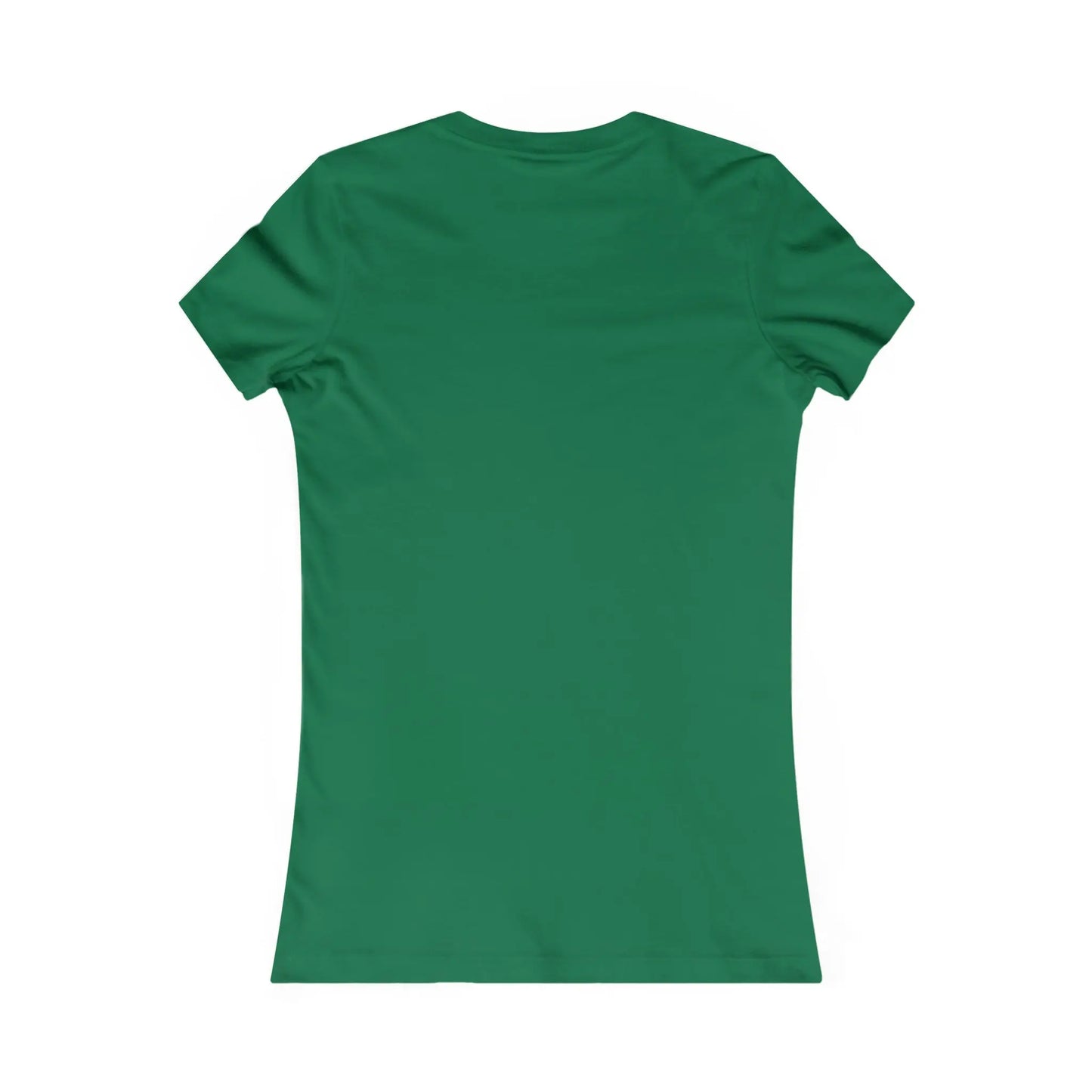 The white backdrop showcases a Stained Glass Sunflower Womens Tee Shirt by Bella+Canvas. Highlighting sustainable fashion, the tee is displayed from the back with short sleeves and a round neckline, all in green.