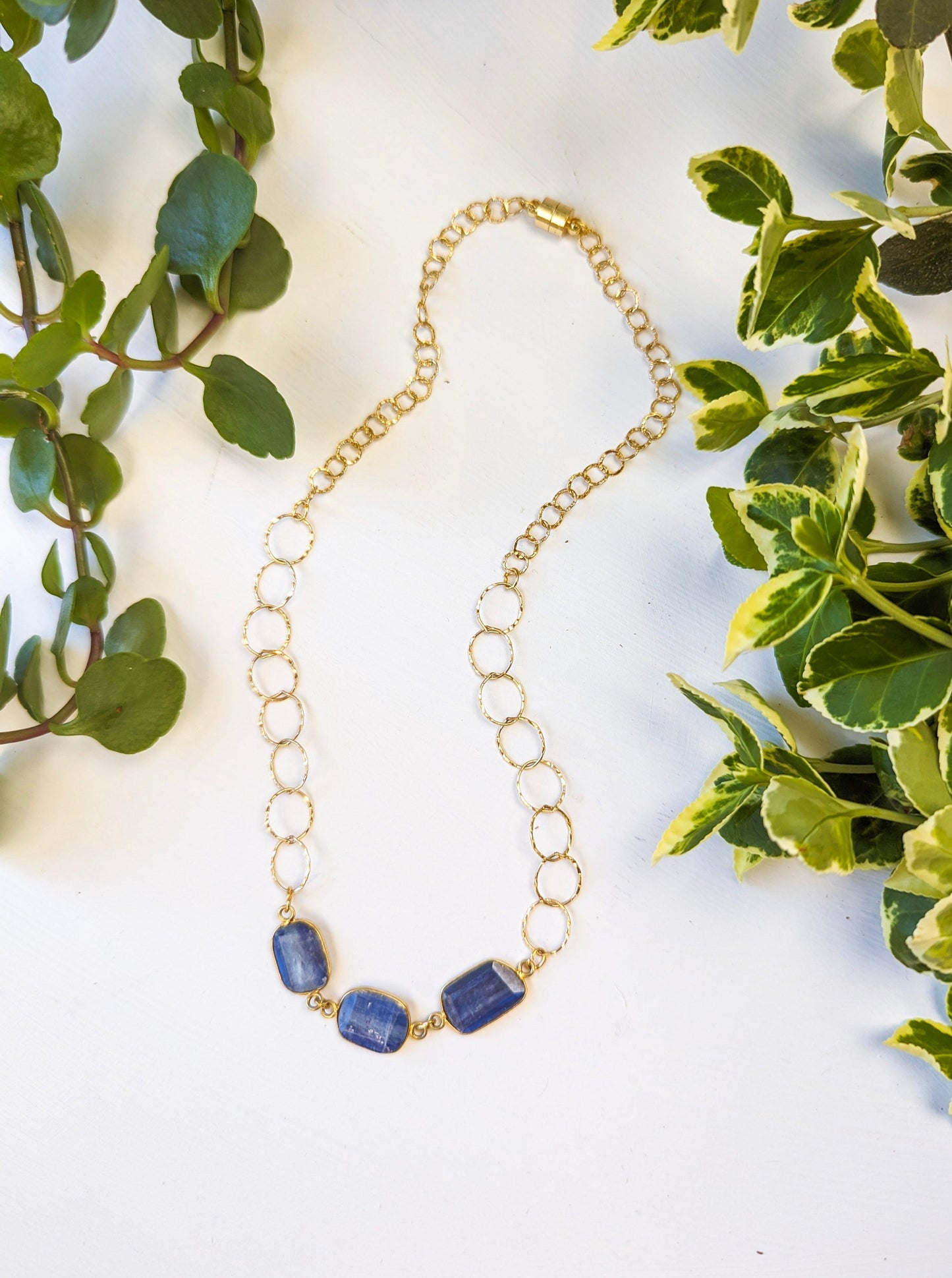 Kyanite Magnetic Necklace - Necklaces from Ash & Rose