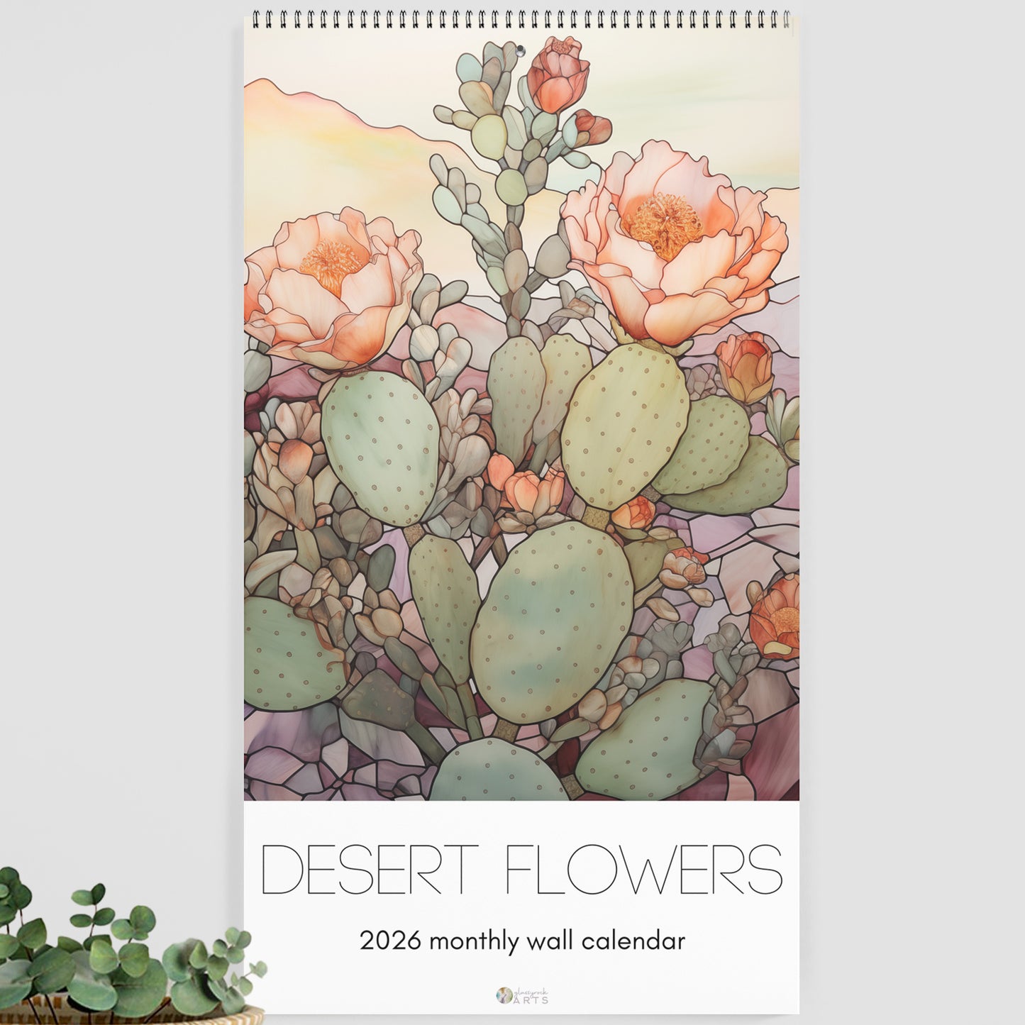 Desert Flowers 2026 Wall Calendar