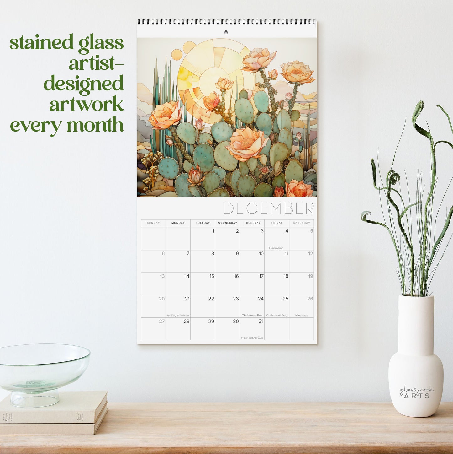 Desert Flowers 2026 Wall Calendar