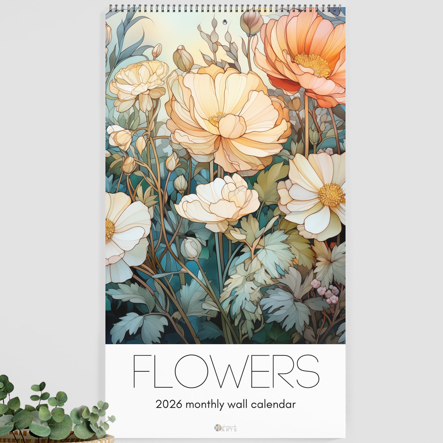 Flowers 2026 Wall Calendar