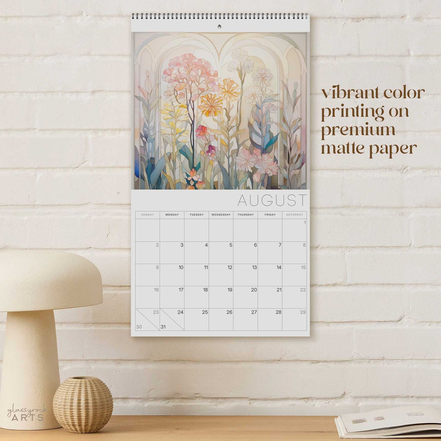 Flowers 2026 Wall Calendar