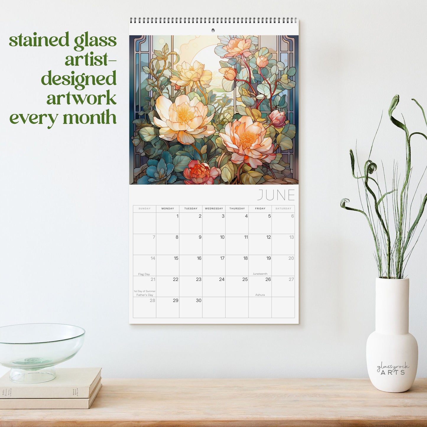 Flowers 2026 Wall Calendar