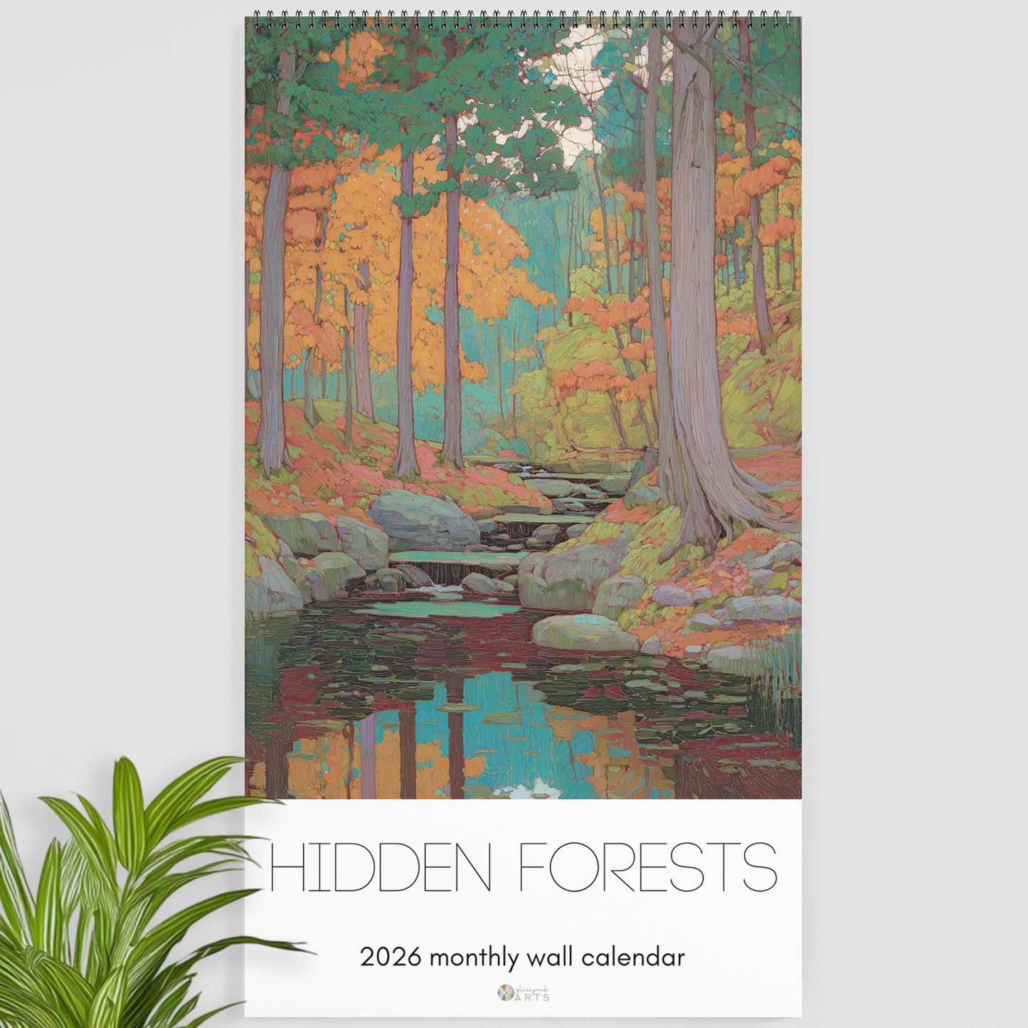 Hidden Forests 2026 Wall Art Calendar