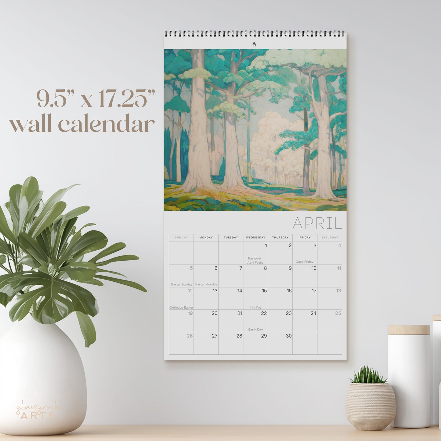 Hidden Forests 2026 Wall Art Calendar