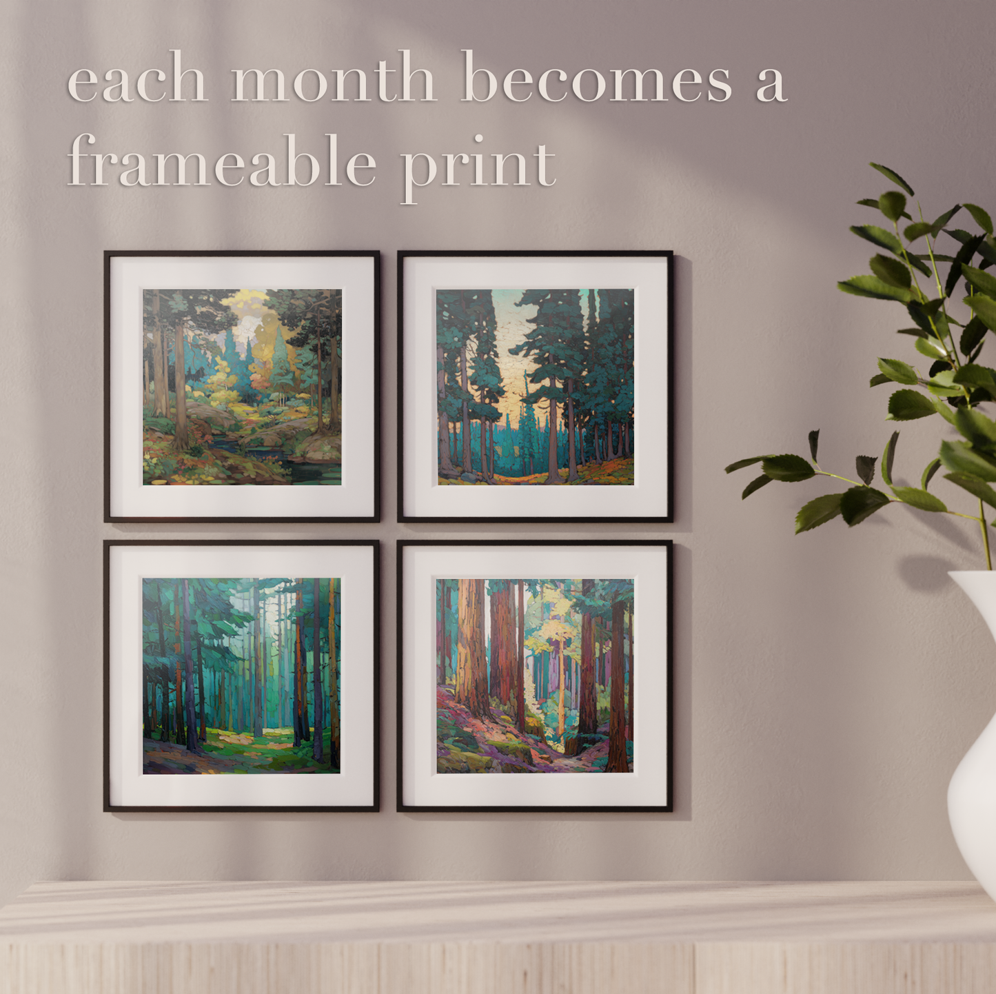 Hidden Forests 2026 Wall Art Calendar