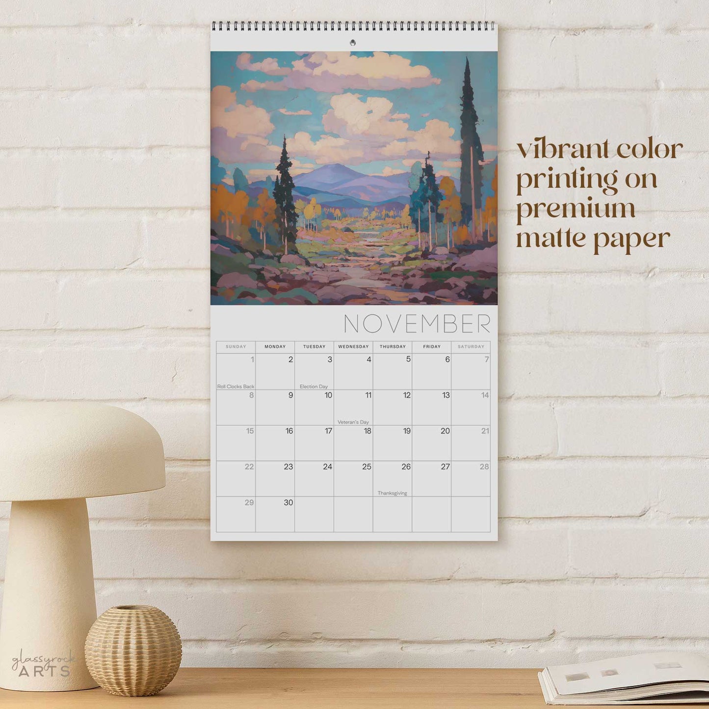 Rivers 2026 Wall Art Calendar