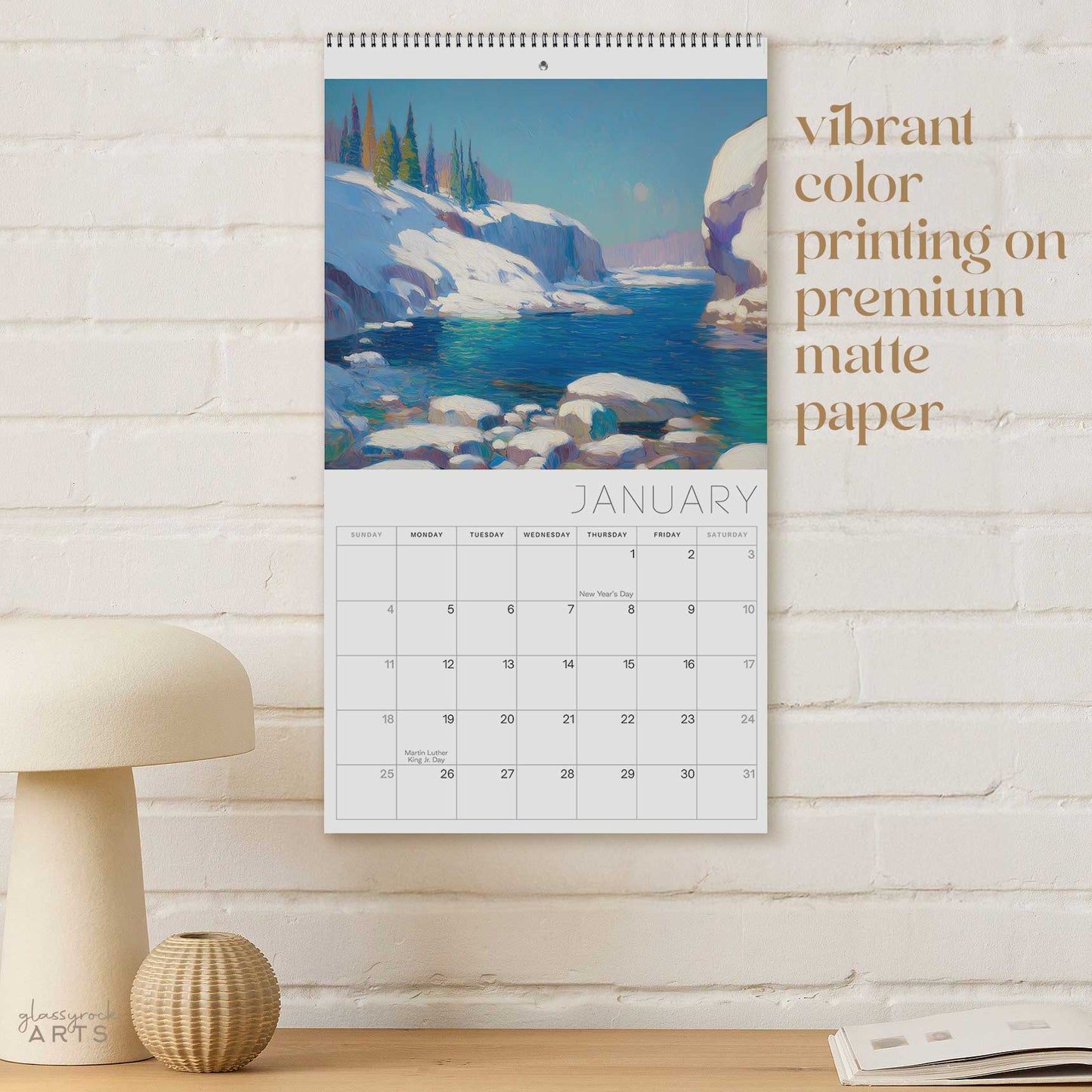 Solitude 2026 Wall Art Calendar