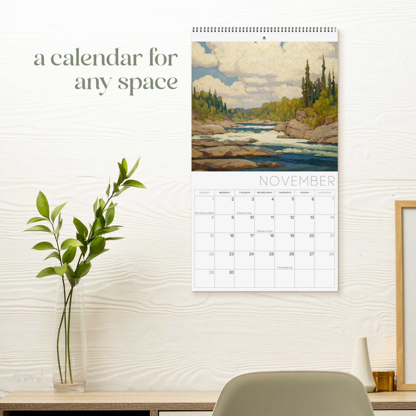 Solitude 2026 Wall Art Calendar