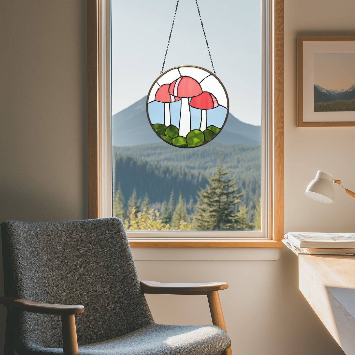 Mushroom Stained Glass Pattern