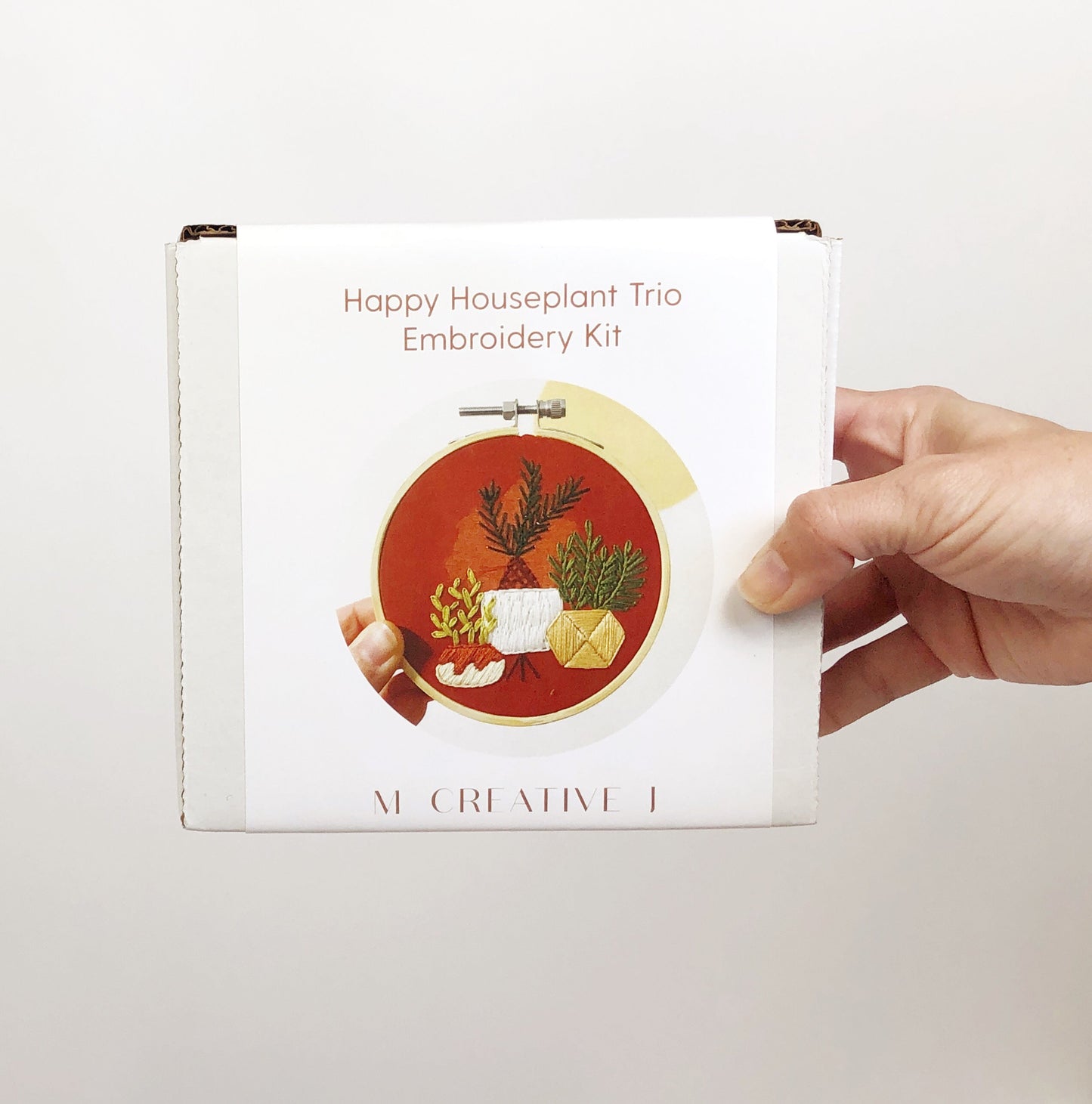 Happy Houseplant Trio - Intermediate Embroidery Kit - Needlecraft Kits from MCreativeJ
