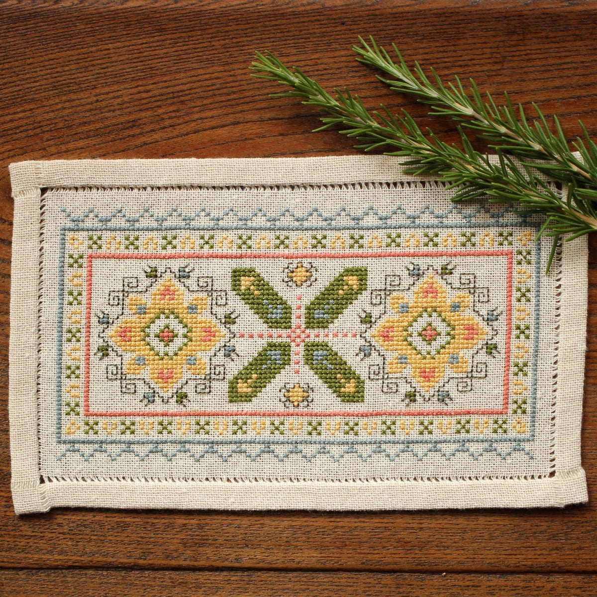 BitKit Athenian Sunflower cross stitch folk embroidery kit