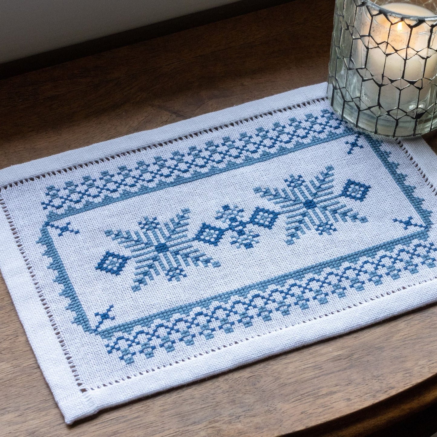BitKit Scandinavian Stars cross stitch folk embroidery kit