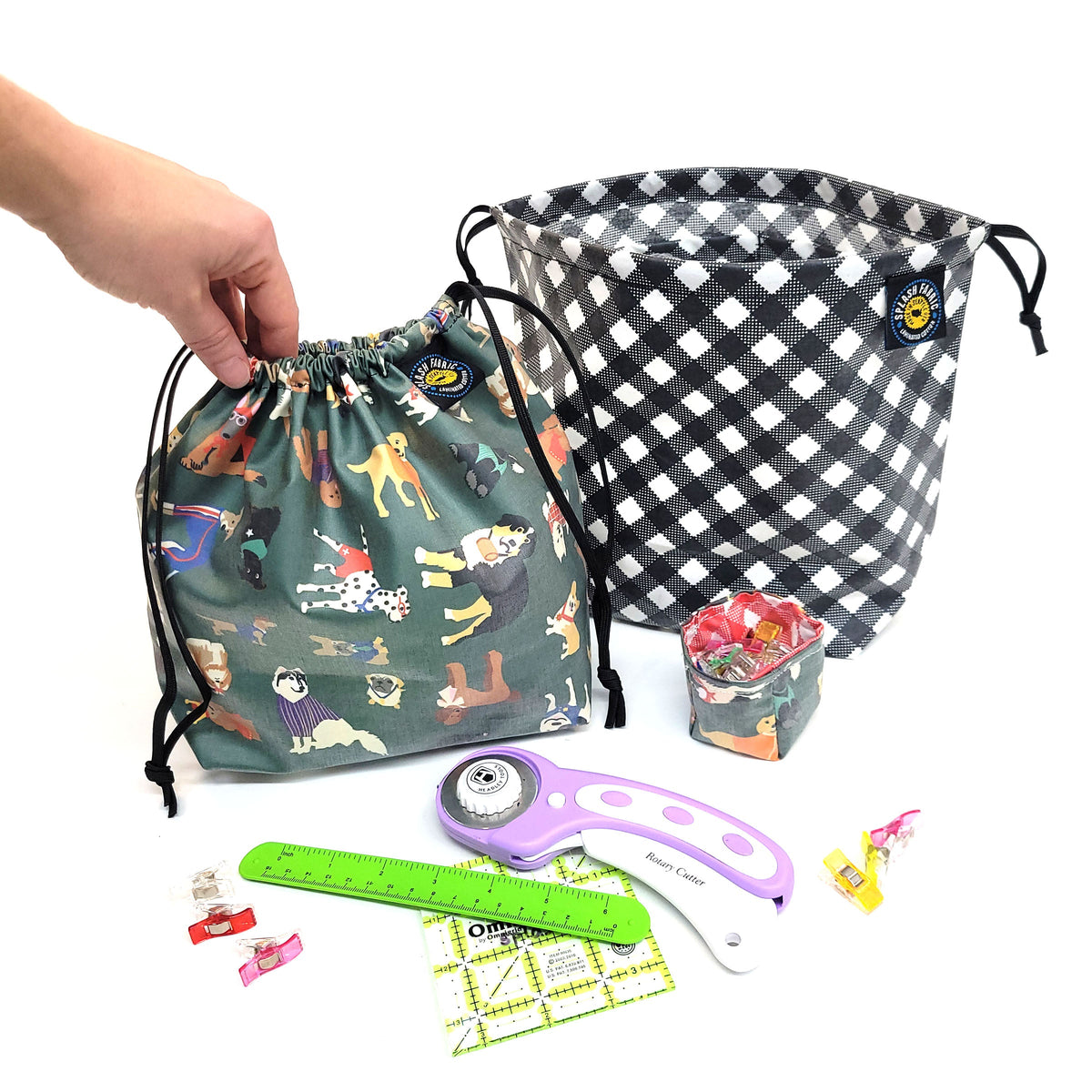 Cinch Bags - Large - Cinch Bag from Splash Fabric