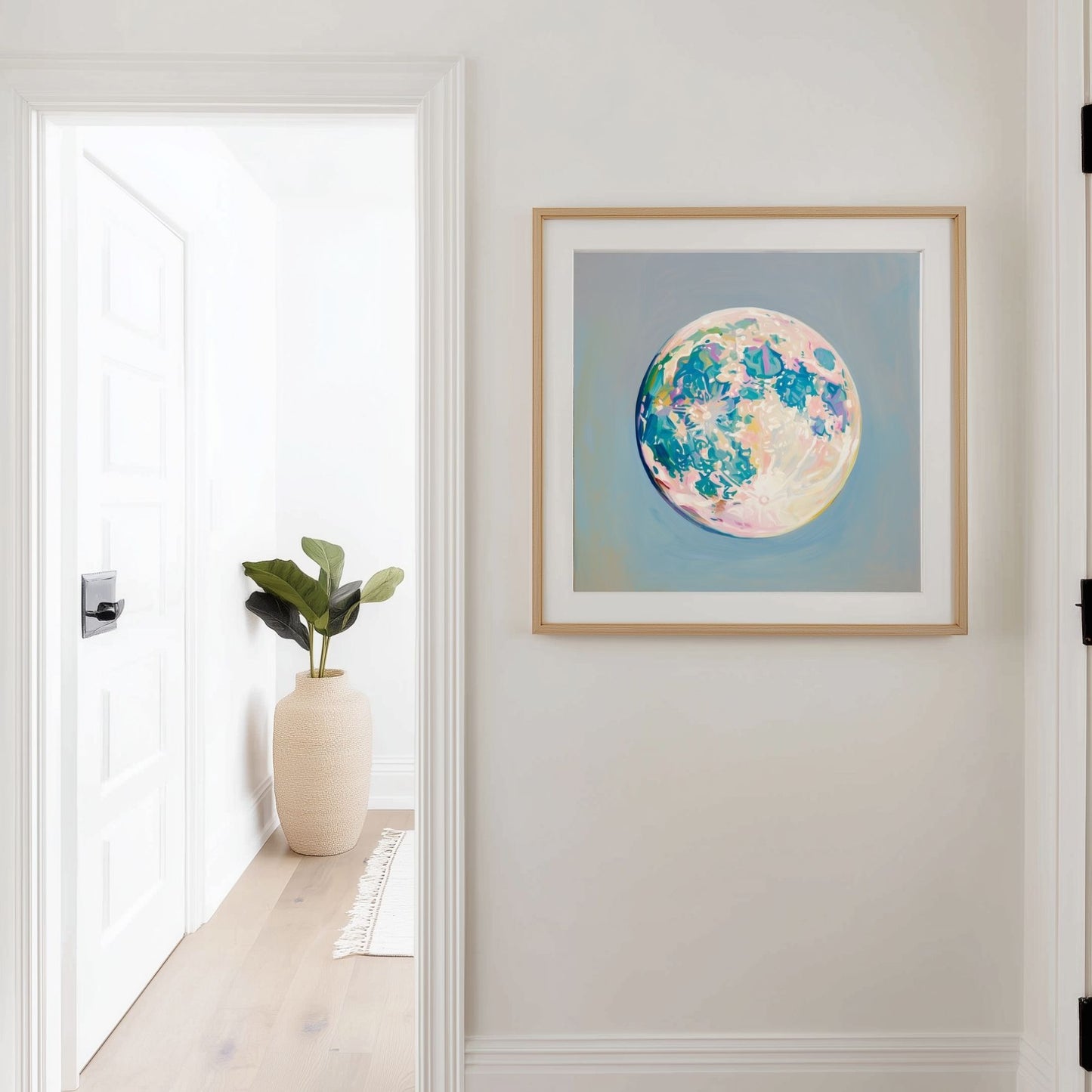 Halloween Full Moon Art Print: Witchy Wall Decor (Digital Download, 5 Sizes Included)