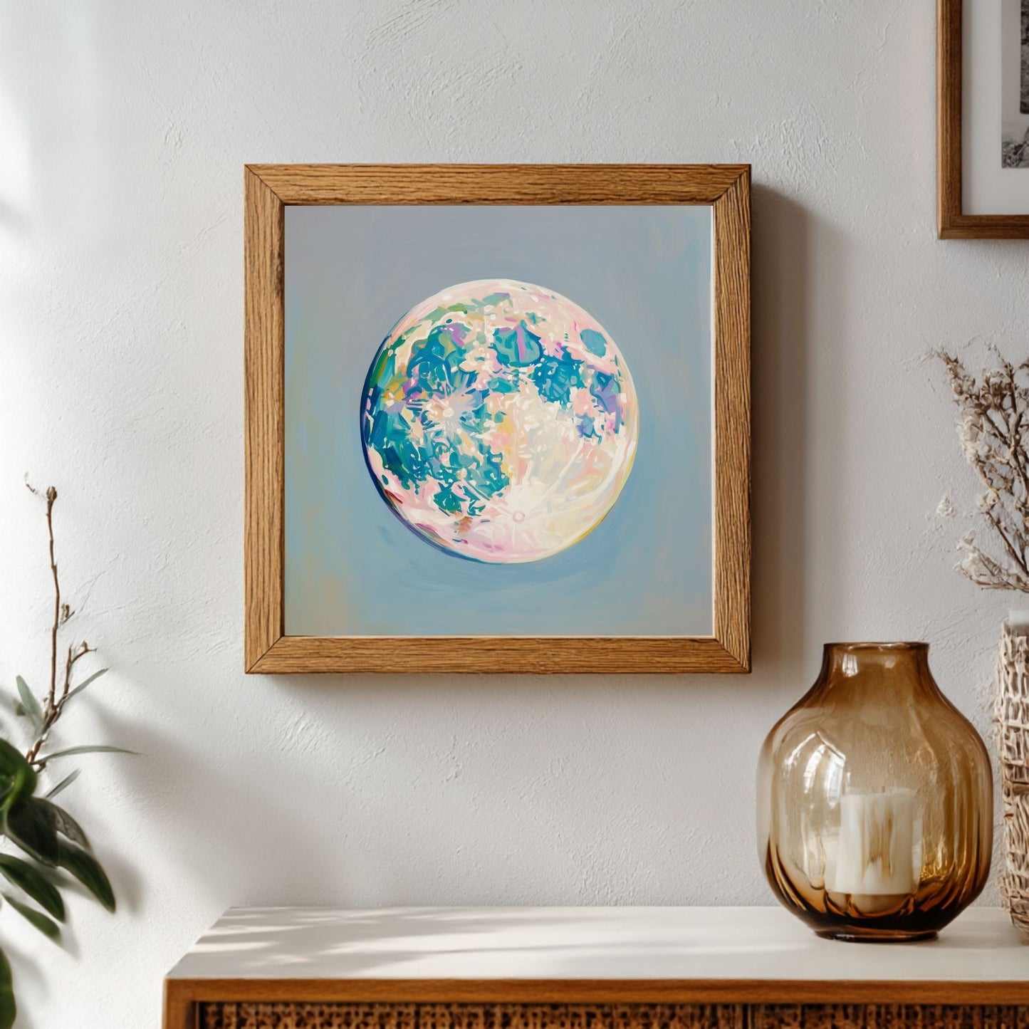 Halloween Full Moon Art Print: Witchy Wall Decor (Digital Download, 5 Sizes Included)