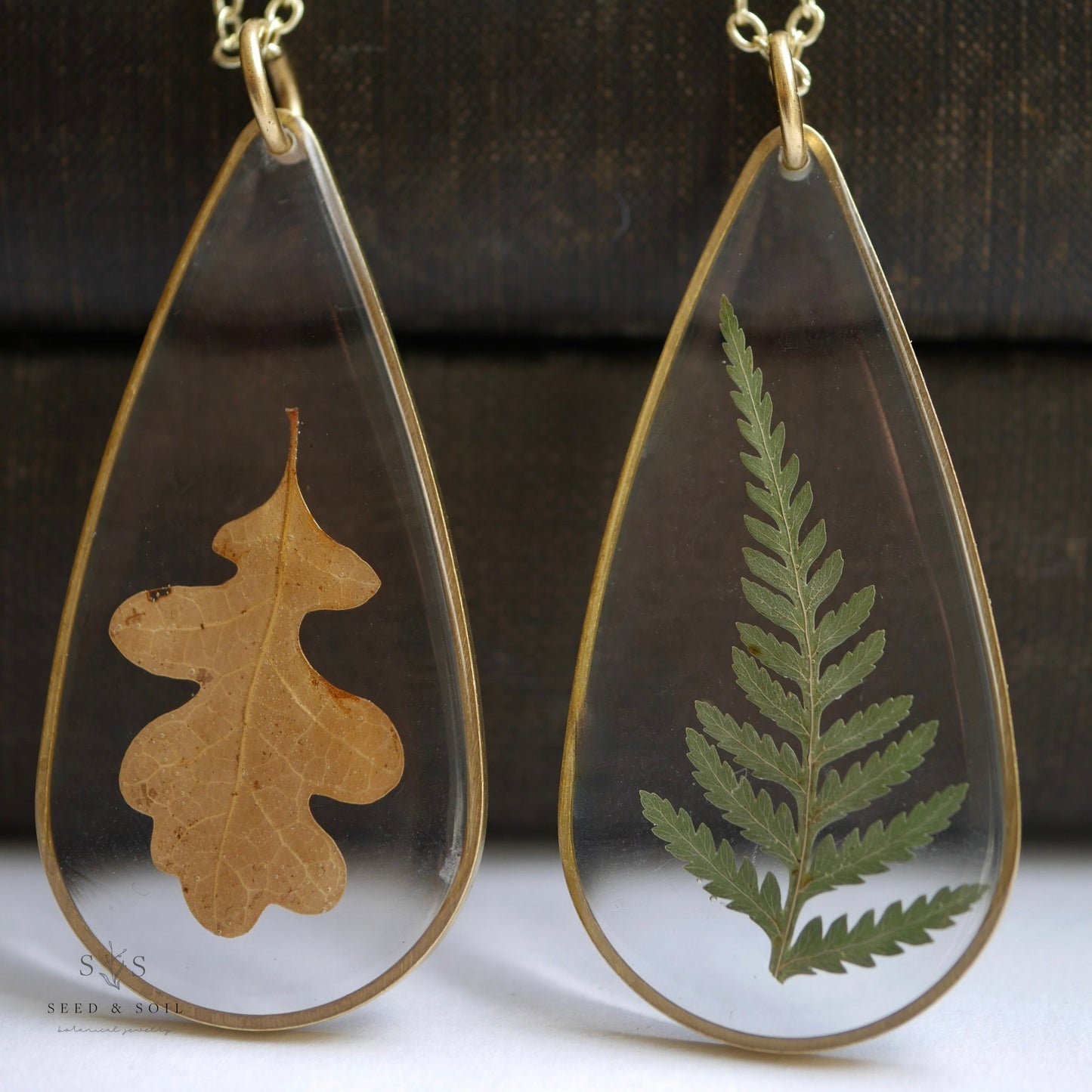 Large Brass Teardrop - from Seed&SoilShop