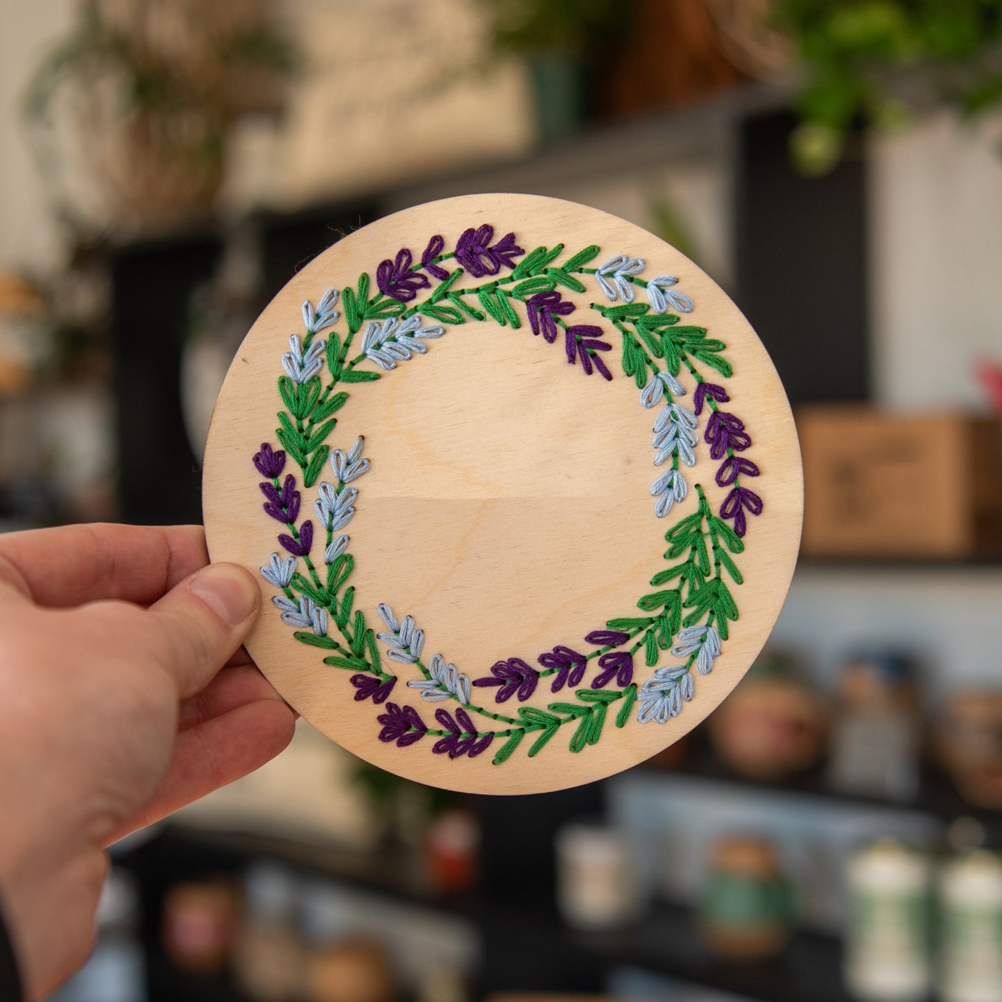 Lavender Wreath Embroidery Kit - Needlecraft Kits from Still Magnolia