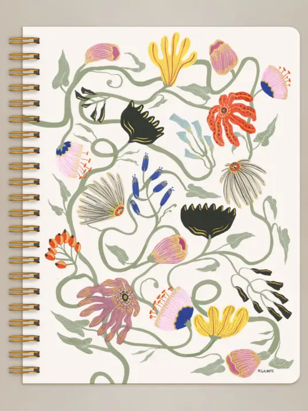 Francis Floral Big Notebook - notebook from Ash & Rose