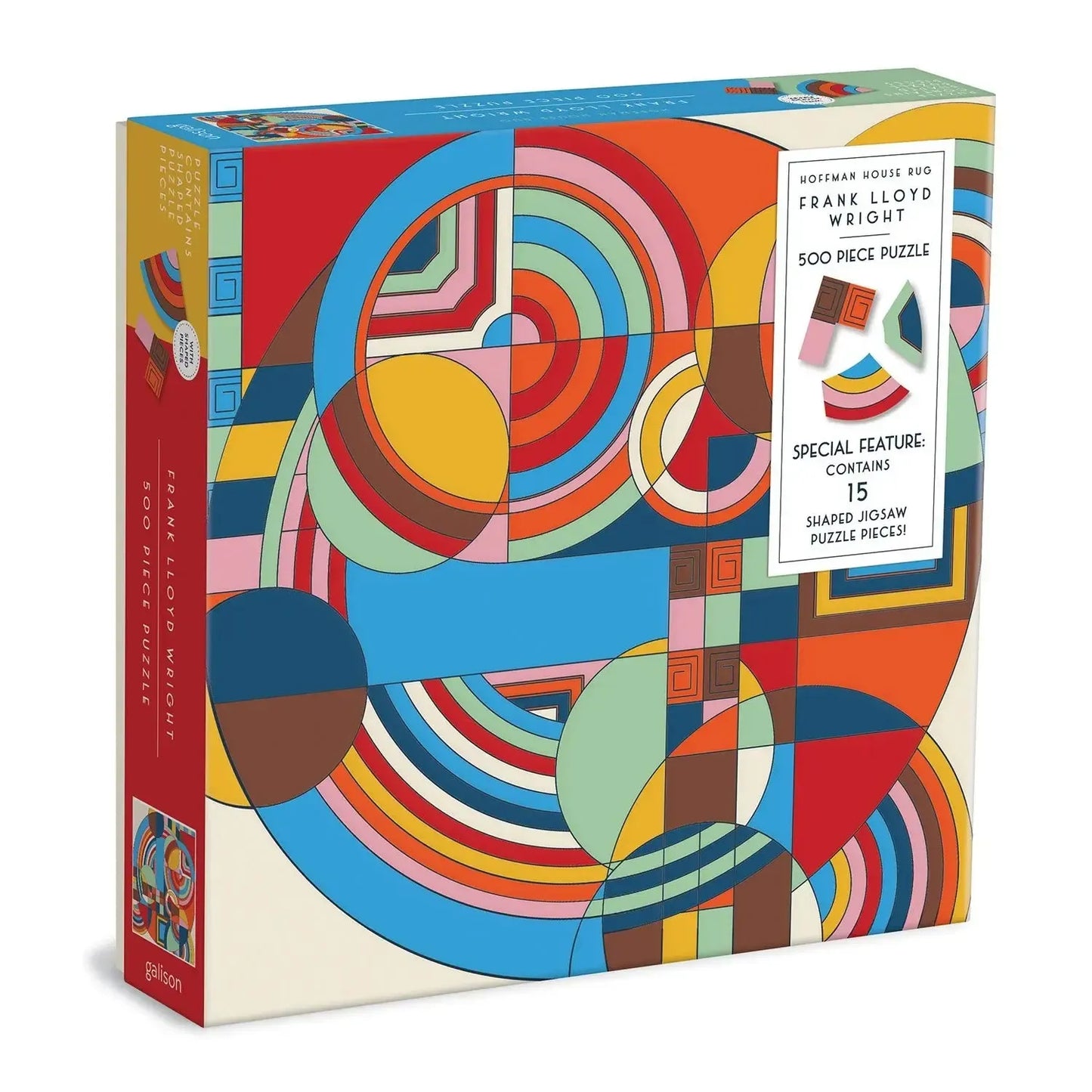 Frank Lloyd Wright Hoffman House Rug 500 Piece Jigsaw Puzzle Galison - Jigsaw Puzzle from Puzzle Merchant