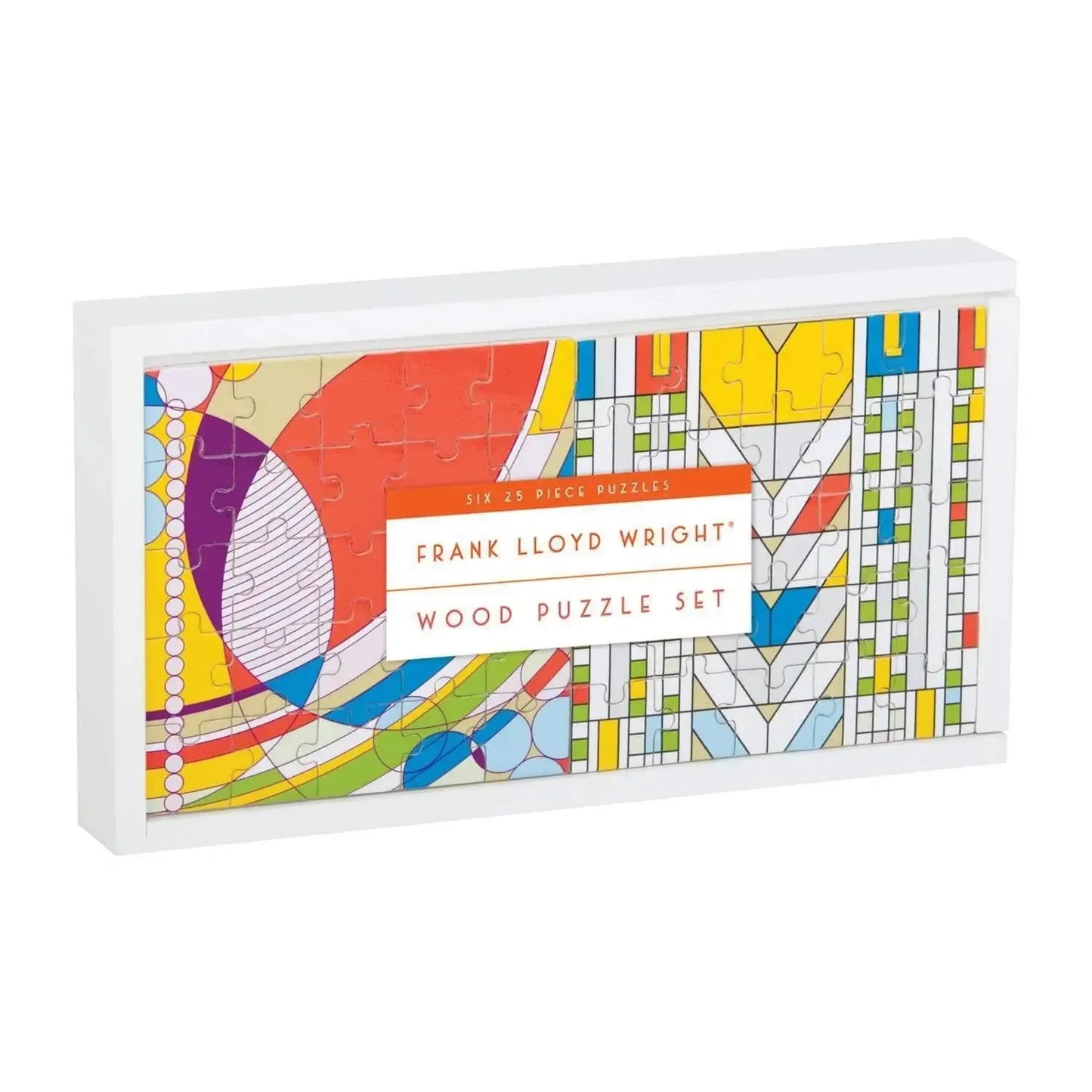 Frank Lloyd Wright Set of 6 25 Piece Wood Jigsaw Puzzle Galison - Jigsaw Puzzle from Puzzle Merchant