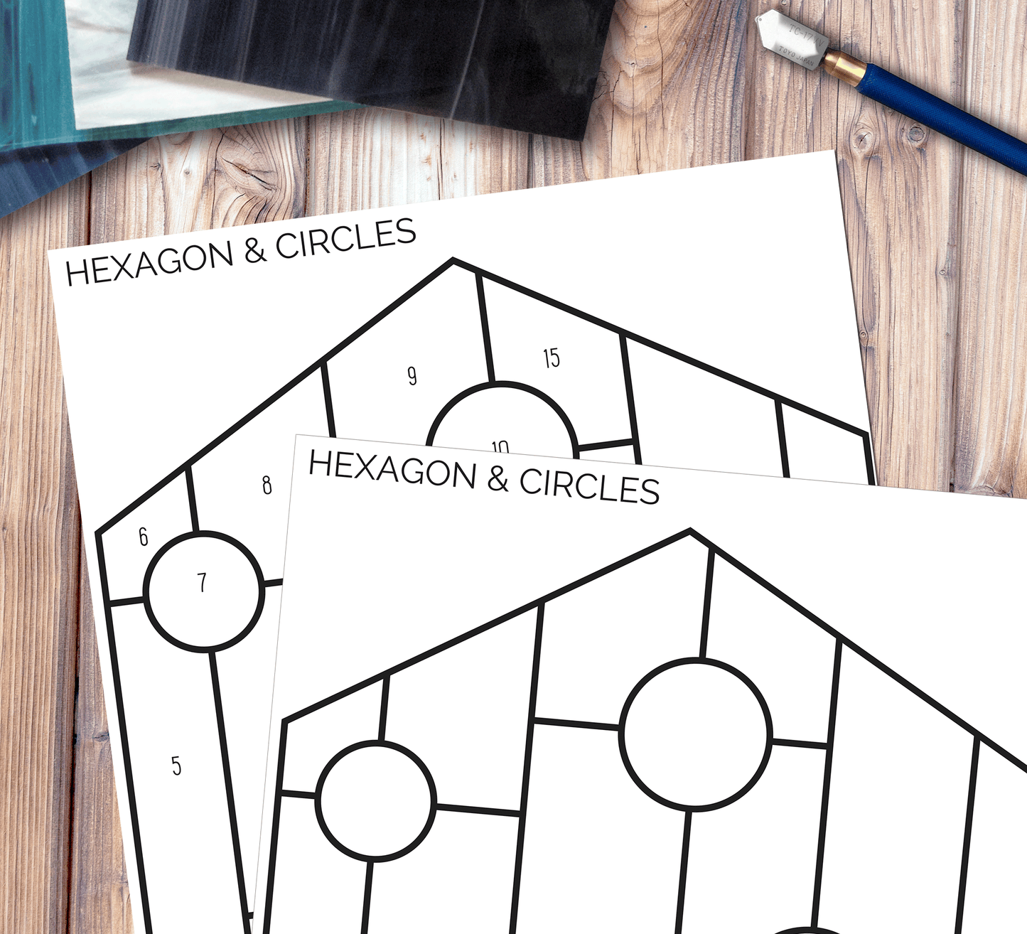 Hexagon Stained Glass Pattern