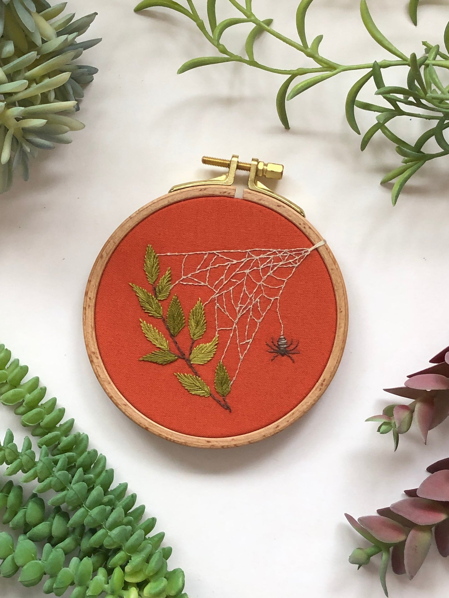 A Spider's Web - Insect Embroidery Kit for Beginners