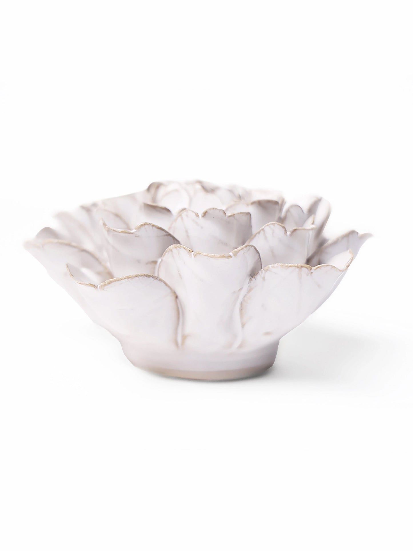 Ceramic Ivory Zinnia - Sculpture from Ash & Rose