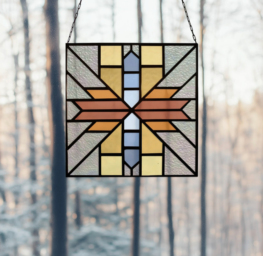 Pendleton Quilt Square Pattern with PNG - Crafting Patterns & Molds from GlassyRock Arts