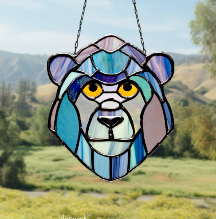 Gorilla Stained Glass Pattern - Crafting Patterns & Molds from GlassyRock Arts