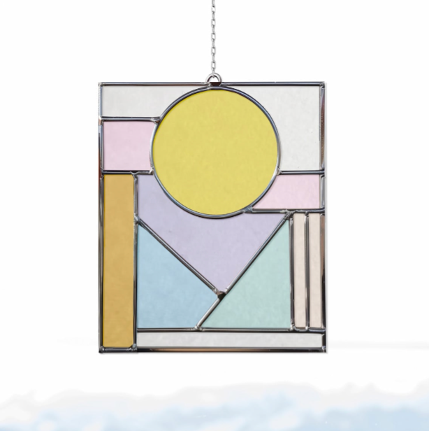 Stained Glass Sunrise Pattern for Beginners - Crafting Patterns & Molds from GlassyRock Arts