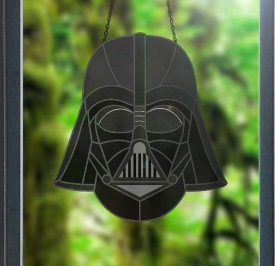 Darth Vader Star Wars Stained Glass Pattern - Crafting Patterns & Molds from GlassyRock Arts