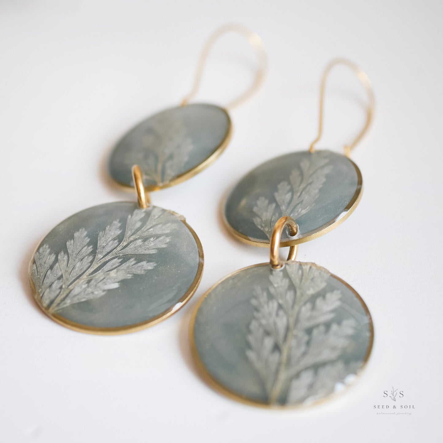 Emerald Fern Boho Babe Earrings - Earrings from Seed&SoilShop