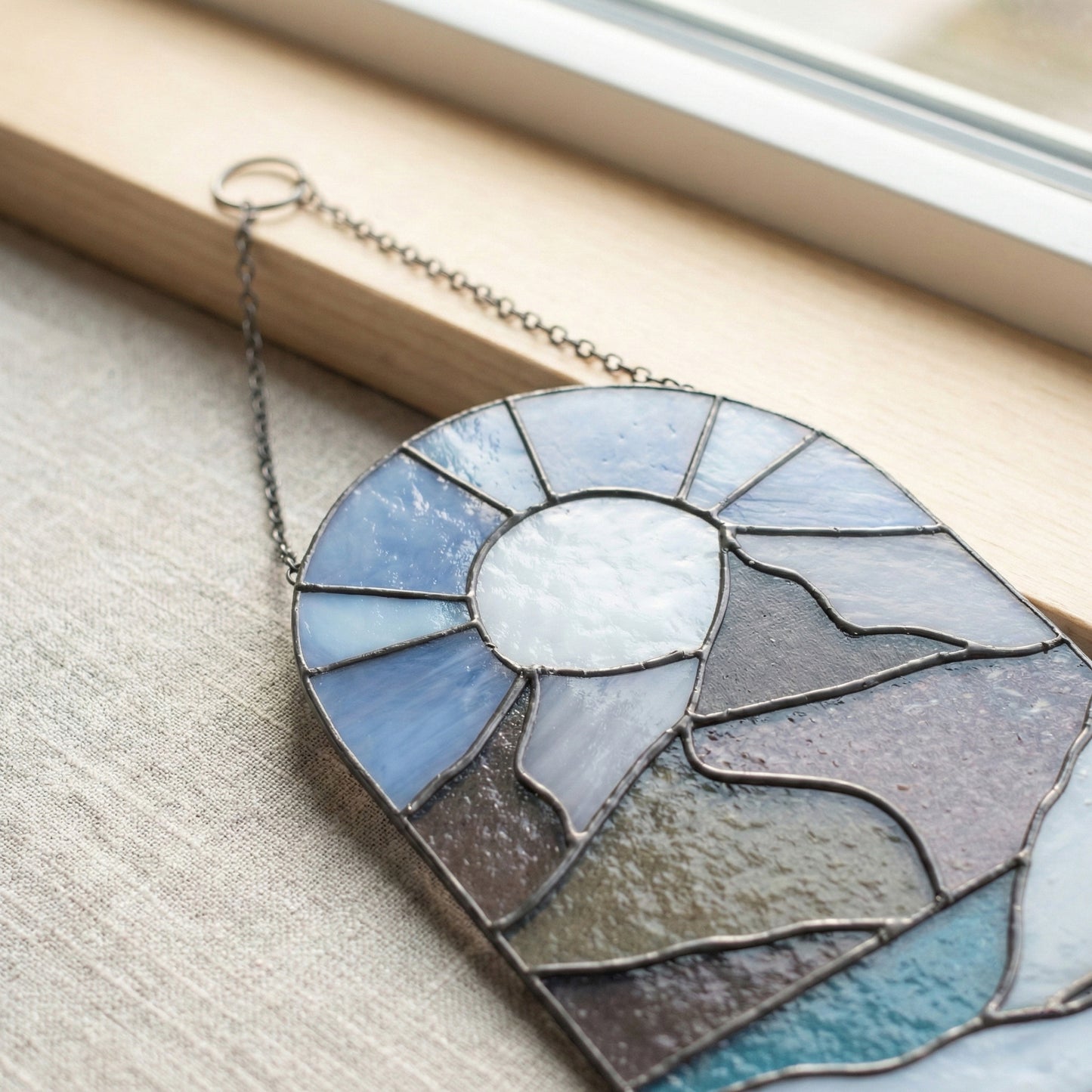 Boho Landscape Stained Glass Pattern