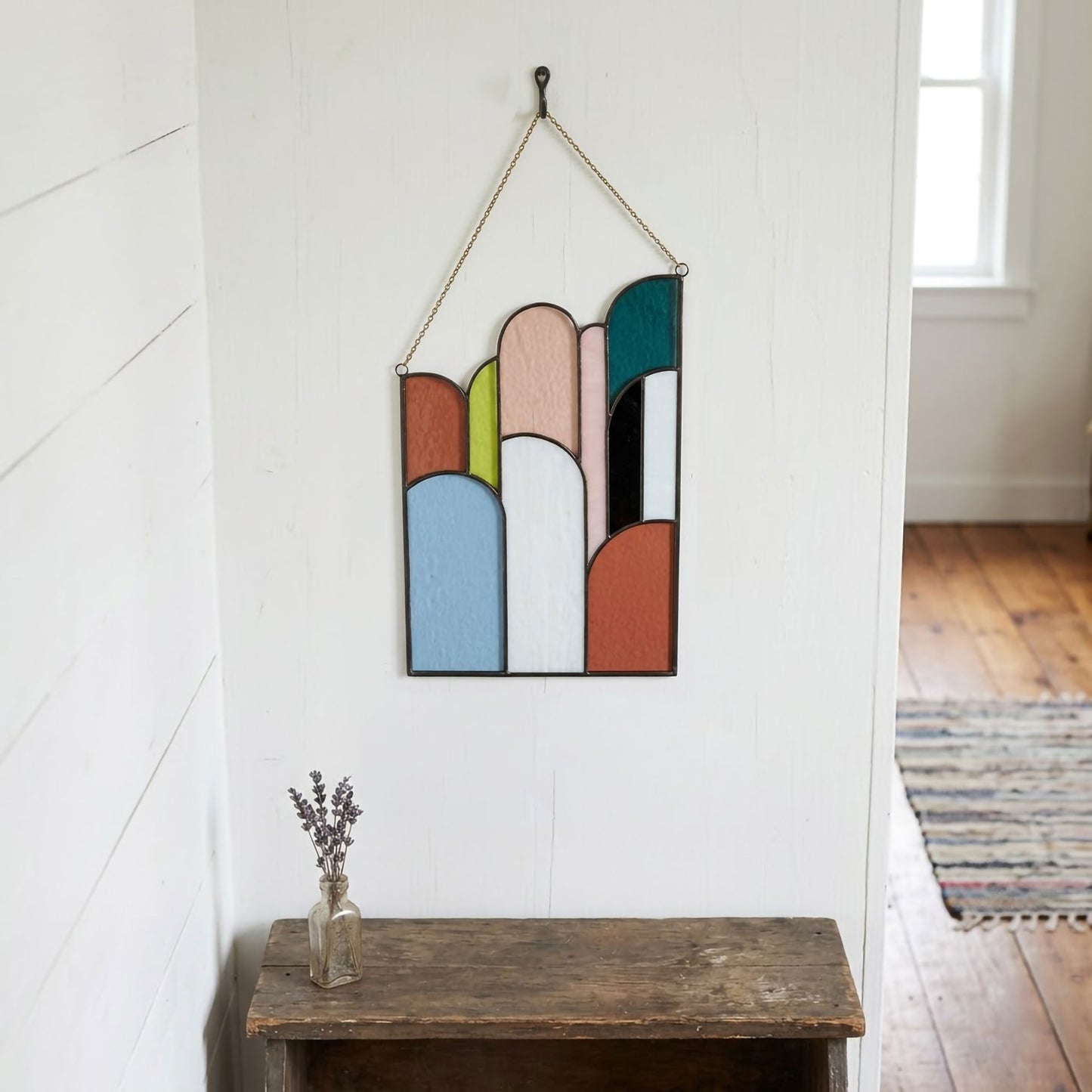 Retro Arches Stained Glass Pattern