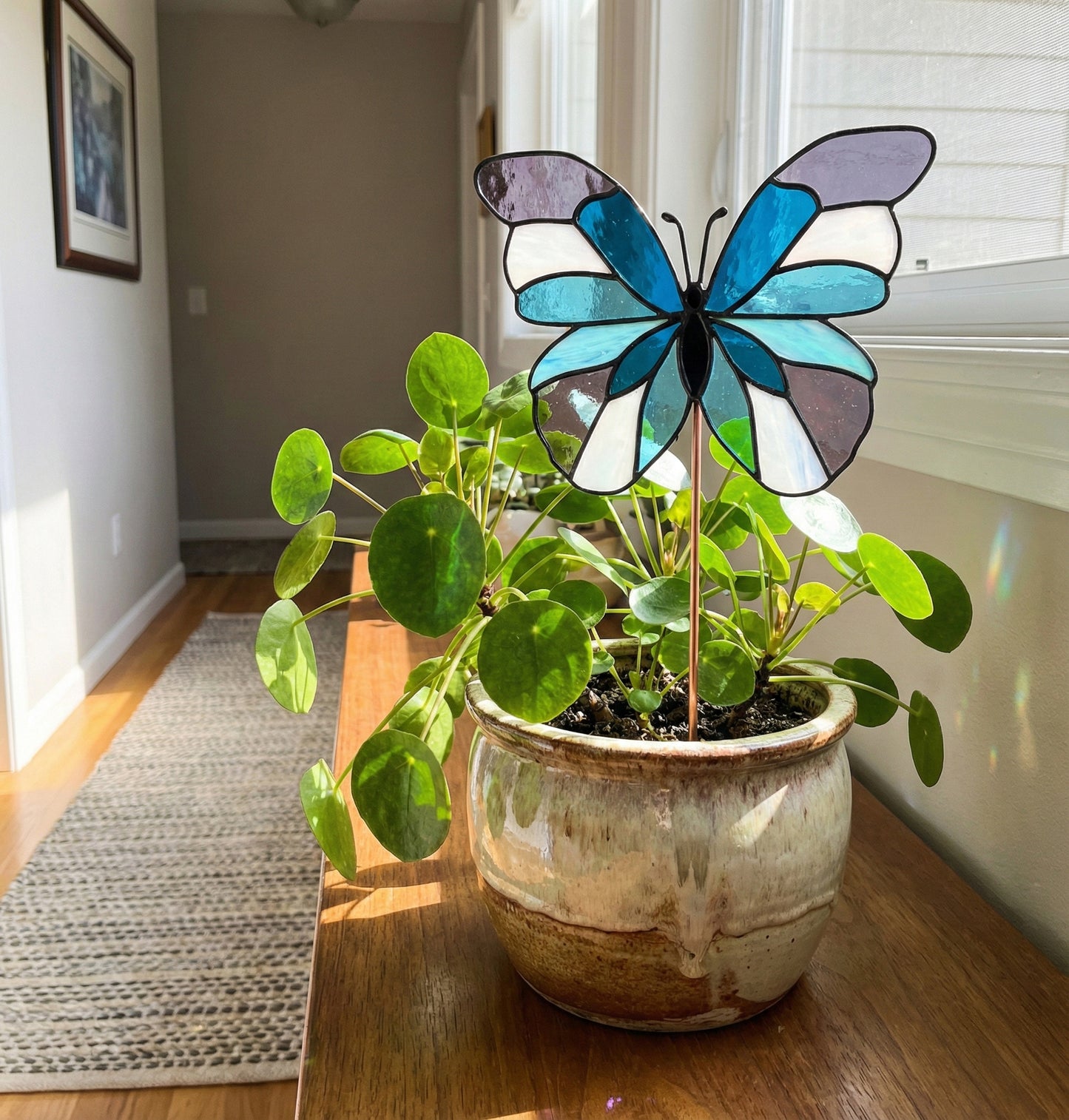 Butterfly Garden Stake Stained Glass Pattern