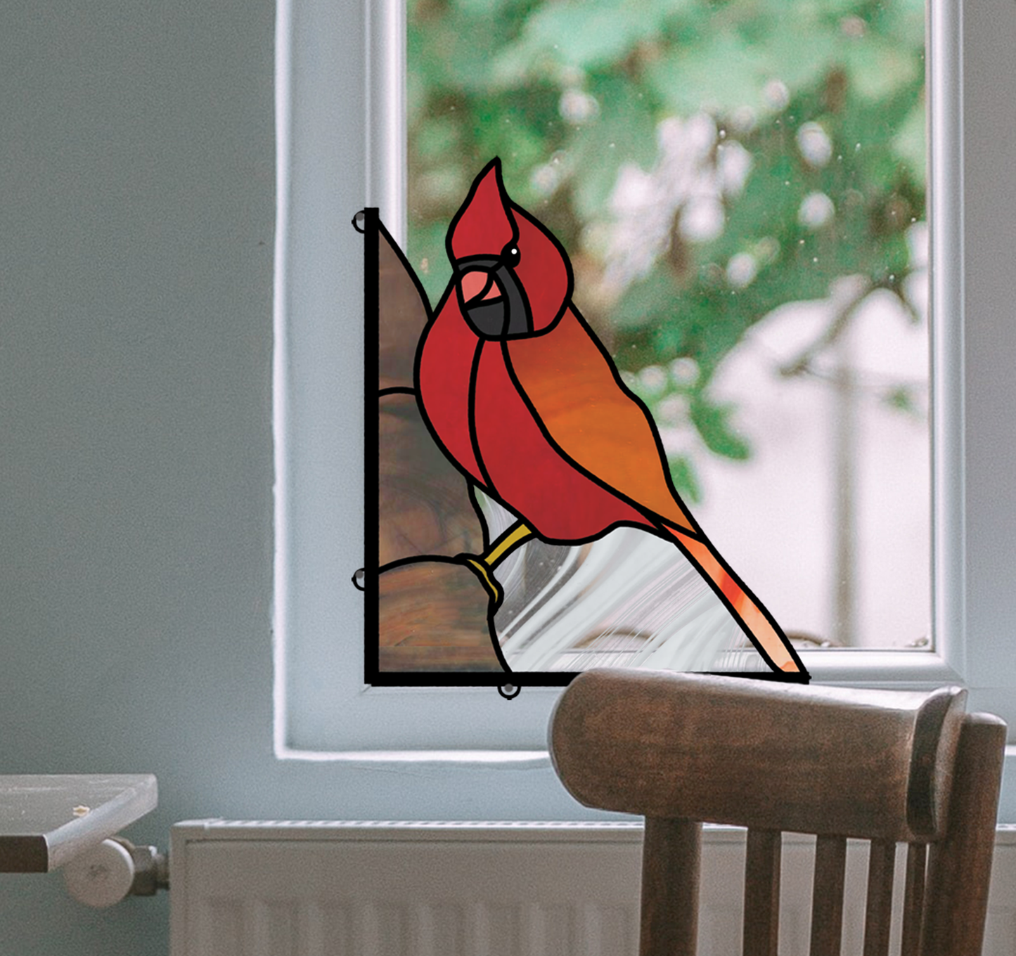 Cardinal Stained Glass Pattern