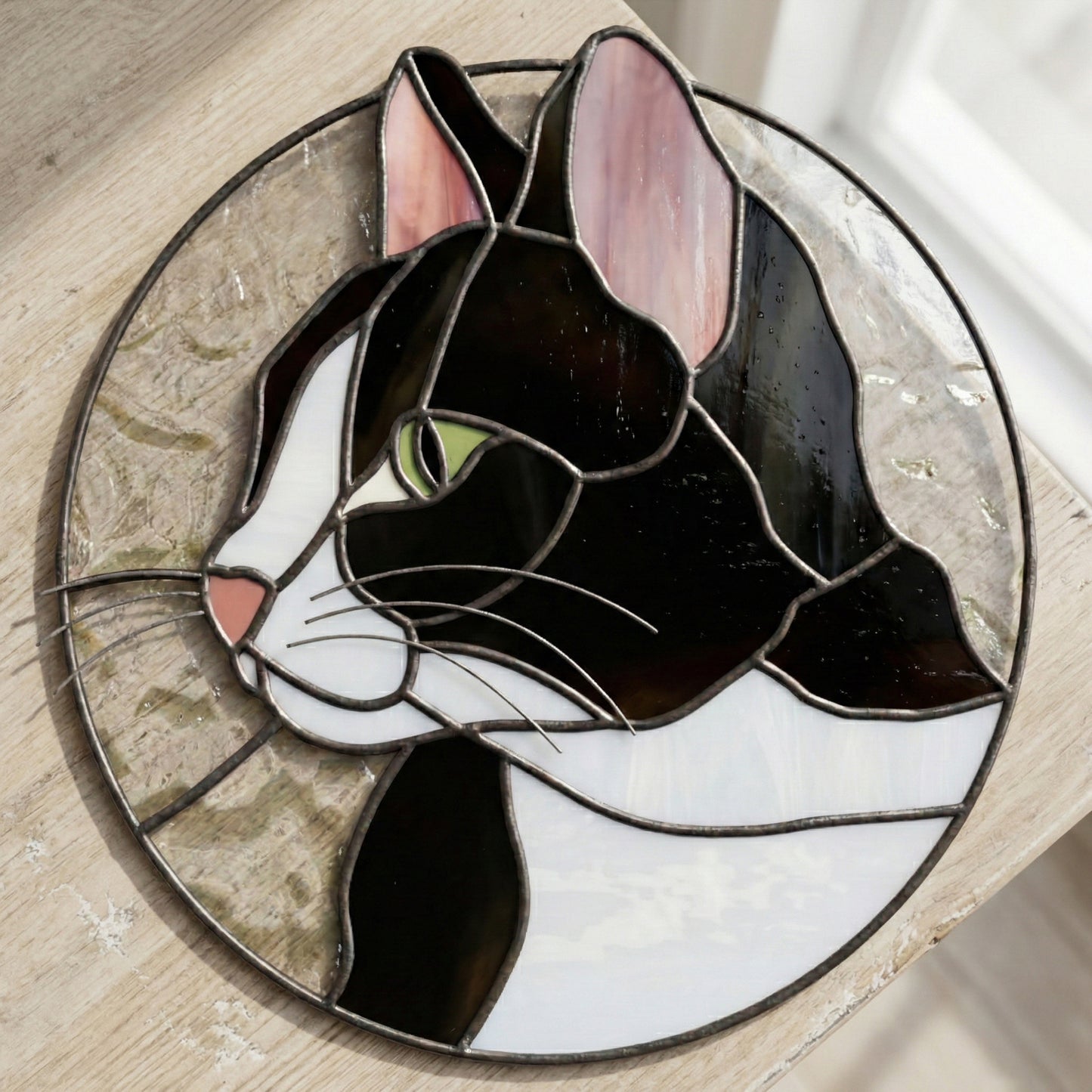 Cat Suncatcher Stained Glass Pattern