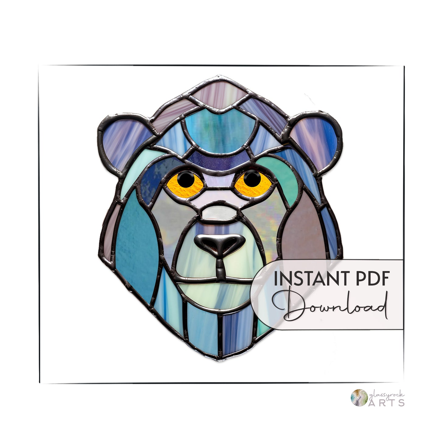 Gorilla Stained Glass Pattern